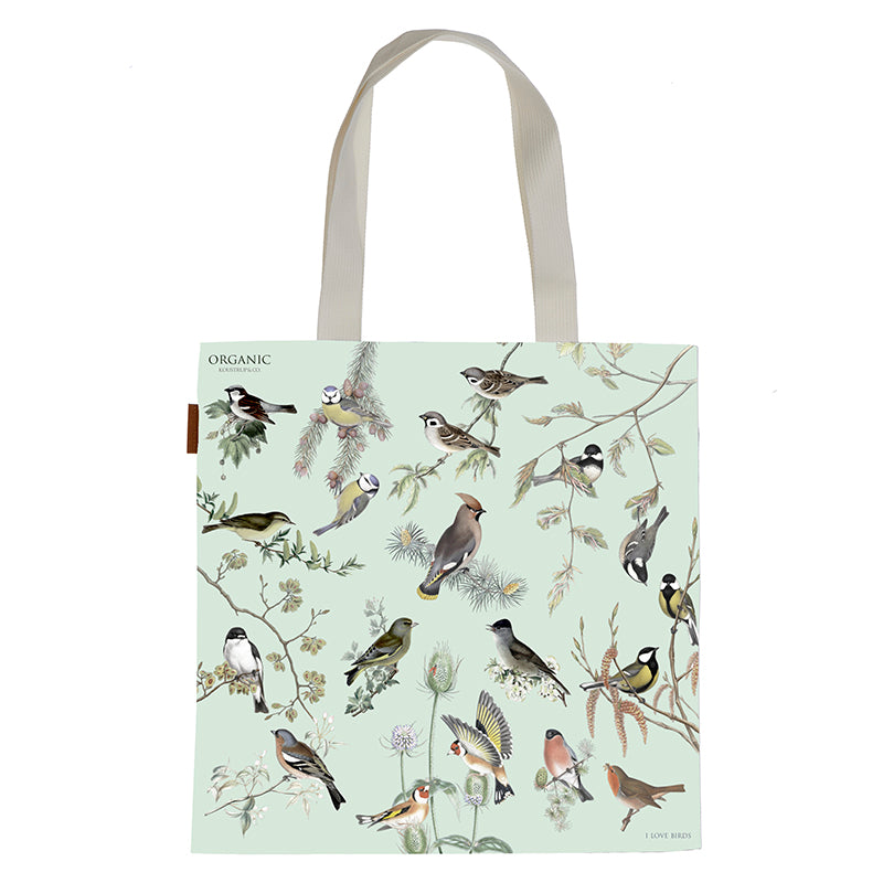 Sac fourre-tout bio oiseaux de jardin