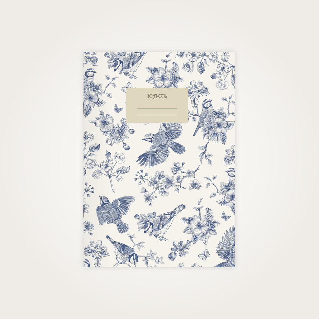 Bloc-notes Fleurs et Oiseaux (fait main)