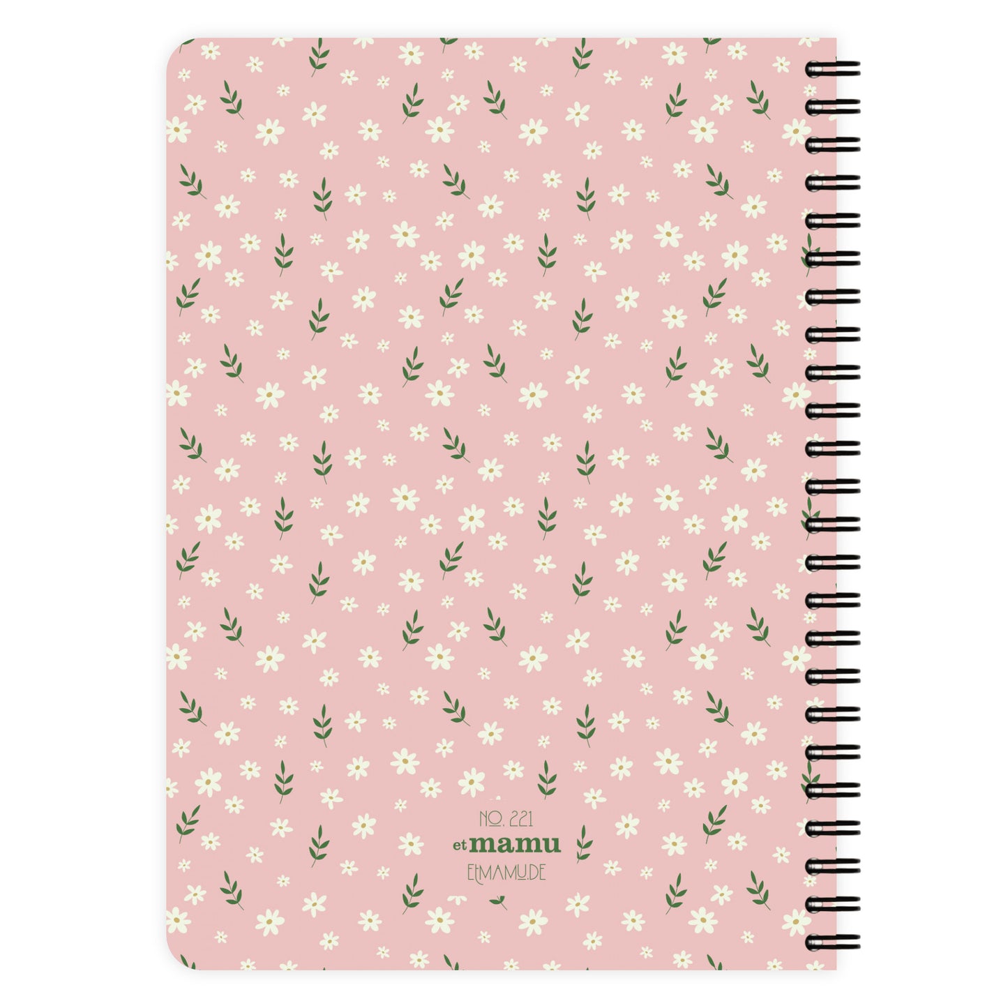 Bloc de Notas Estampado Floral Rosa