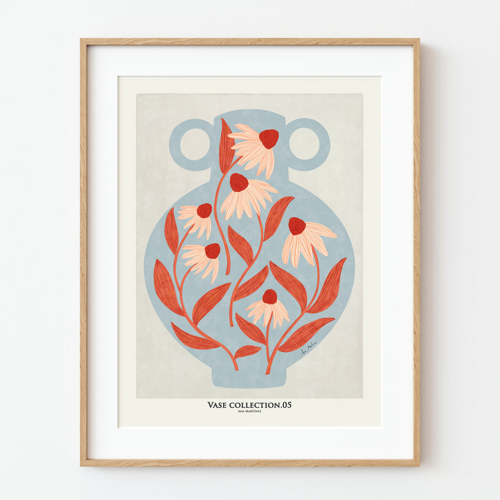 Póster / Ilustración Jarrón con Flores