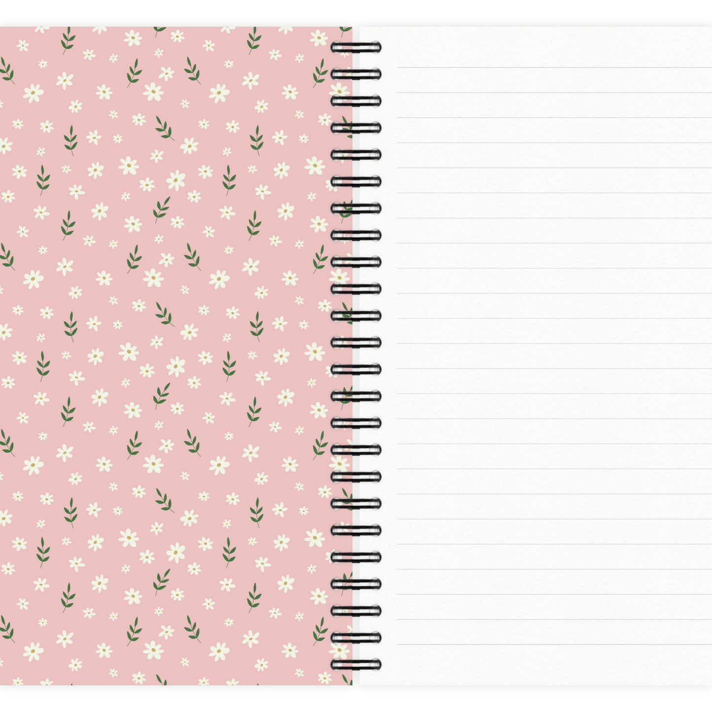 Bloc de Notas Estampado Floral Rosa