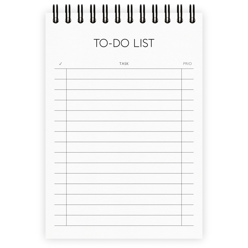 Libreta To Do Lista (inglés)