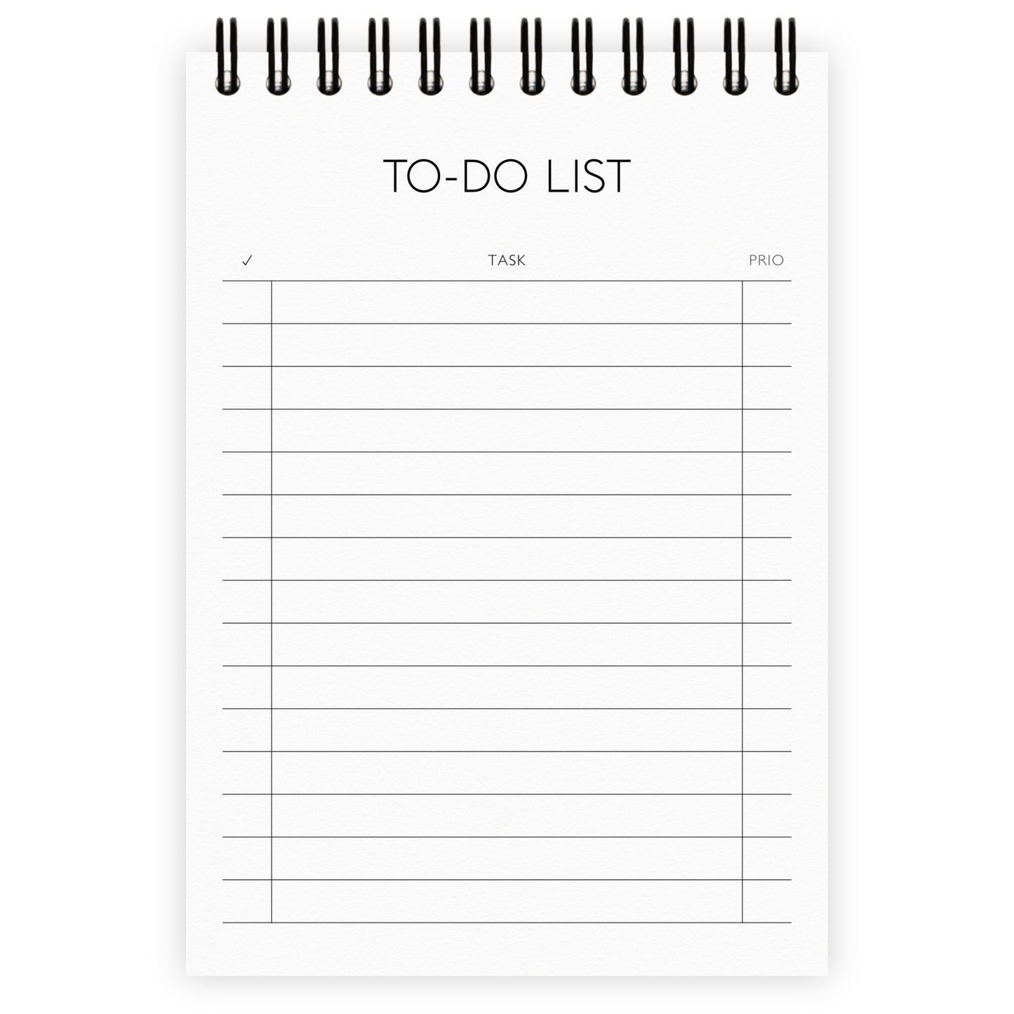 Libreta To Do Lista (inglés)