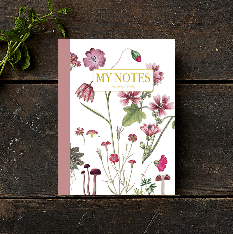 Cuaderno de notas - Rosa floral