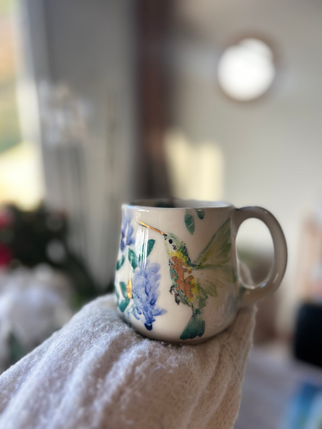 Taza  Colibrí con oro