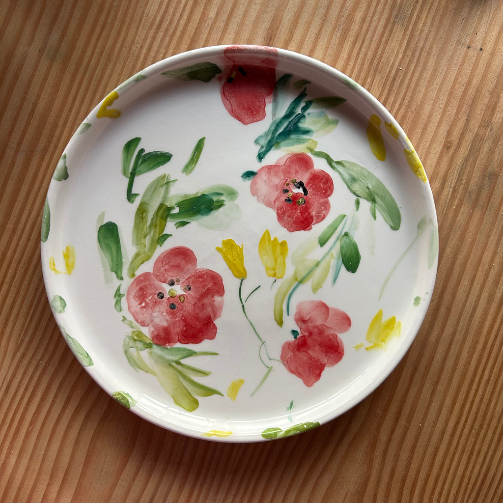 Plato 32cm con Flores