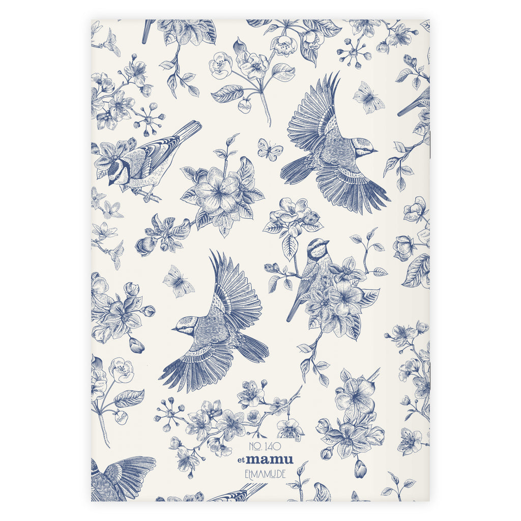 Bloc-notes Fleurs et Oiseaux (fait main)