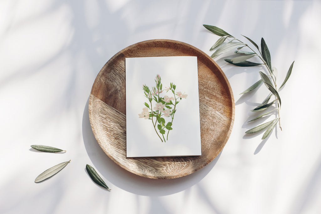 Tarjeta de Felicitación Flores (certificado FSC)