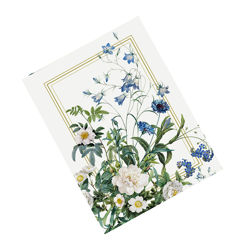 Cuaderno Flores Azules del Jardín