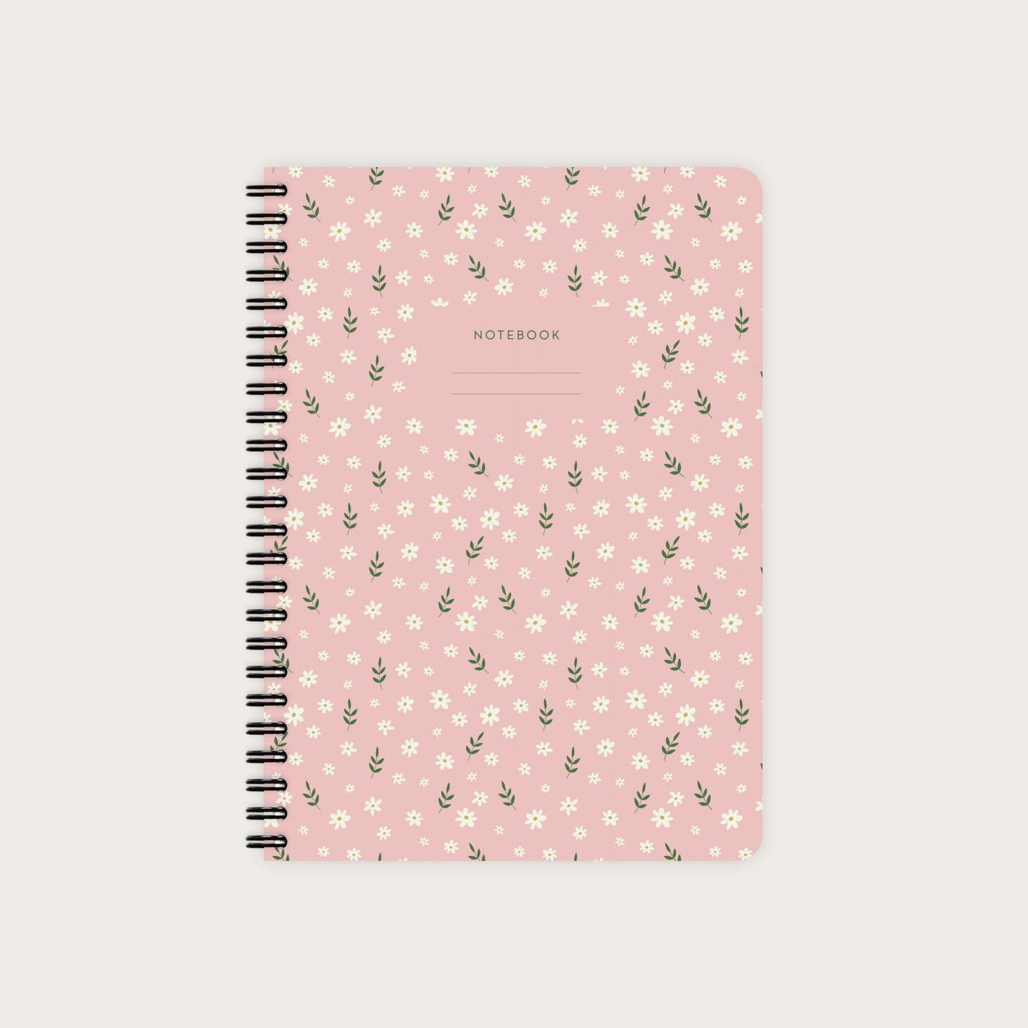 Bloc de Notas Estampado Floral Rosa